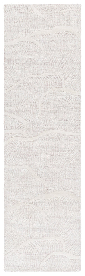 Safavieh Pine Hand-tufted Wool Runner Rug - Luxurious Modern Design For Hallways And Elegant Spaces Pink ,Ivory Wool Pile Pne402u-28