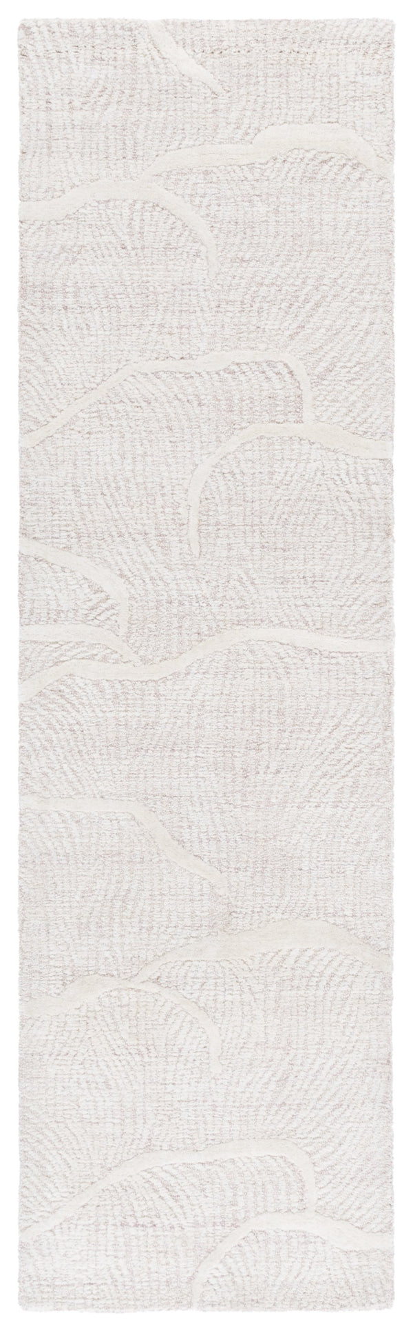 Safavieh Pine Hand-tufted Wool Runner Rug - Luxurious Modern Design For Hallways And Elegant Spaces Pink ,Ivory Wool Pile Pne402u-28