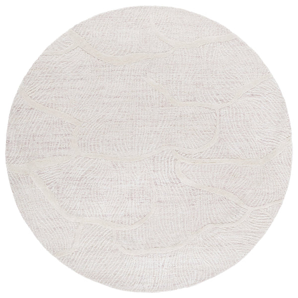 Safavieh Pine Hand-tufted Wool Runner Rug - Luxurious Modern Design For Hallways And Elegant Spaces Pink ,Ivory Wool Pile Pne402u-6r