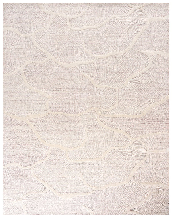 Safavieh Pine Hand-tufted Wool Runner Rug - Luxurious Modern Design For Hallways And Elegant Spaces Pink ,Ivory Wool Pile Pne402u-8