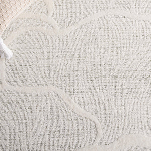 Safavieh Pine Hand-tufted Wool Runner Rug - Luxurious Modern Design For Hallways And Elegant Spaces Sage Green ,Ivory Wool Pile Pne402w-5