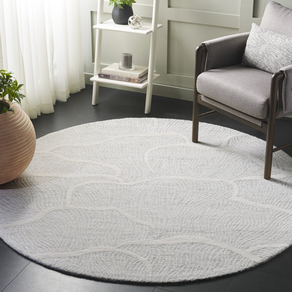 Safavieh Pine Hand-tufted Wool Runner Rug - Luxurious Modern Design For Hallways And Elegant Spaces Sage Green ,Ivory Wool Pile Pne402w-6r