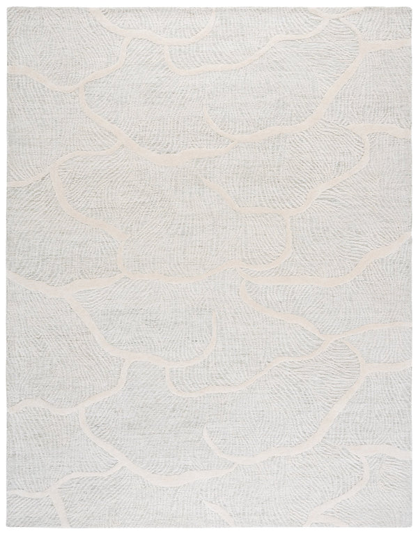 Safavieh Pine Hand-tufted Wool Runner Rug - Luxurious Modern Design For Hallways And Elegant Spaces Sage Green ,Ivory Wool Pile Pne402w-8