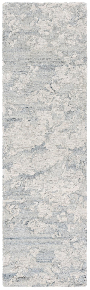 Safavieh Pine Hand-tufted Wool Area Rug - Modern Abstract Design For Stylish Living Spaces, 4x6 Feet Grey ,Ivory Wool Pile Pne403f-4