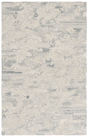 Safavieh Pine Modern Grey And Ivory Runner Rug - Hand-tufted Wool, Distressed Abstract Design For Elegance Grey ,Ivory Wool Pile Pne403f-5