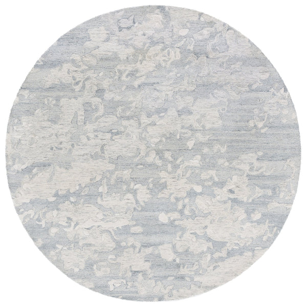 Safavieh Pine Modern Grey And Ivory Runner Rug - Hand-tufted Wool, Distressed Abstract Design For Elegance Grey ,Ivory Wool Pile Pne403f-6r