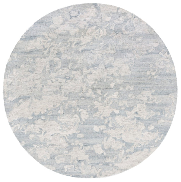 Safavieh Pine Hand-tufted Wool Area Rug - Modern Abstract Design For Stylish Living Spaces, 4x6 Feet Grey ,Ivory Wool Pile Pne403f-4