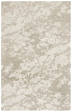 Safavieh Pine Hand-tufted Wool Area Rug - Modern Abstract Design For Stylish Living Spaces, 4x6 Feet Sage Green ,Ivory Wool Pile Pne403w-6