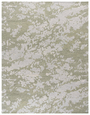 Safavieh Pine Modern Grey And Ivory Runner Rug - Hand-tufted Wool, Distressed Abstract Design For Elegance Sage Green ,Ivory Wool Pile Pne403w-8