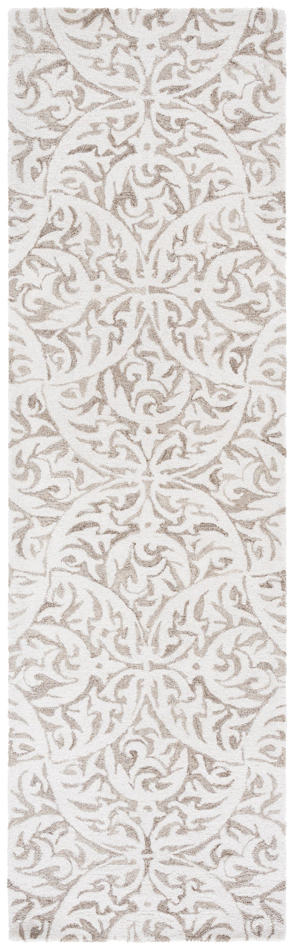 Safavieh Pine Hand-tufted Floral Runner Rug - Luxurious Wool Blend, Perfect For Hallways & Living Spaces Beige ,Ivory 85% Wool,15% Cotton Pne404b-28