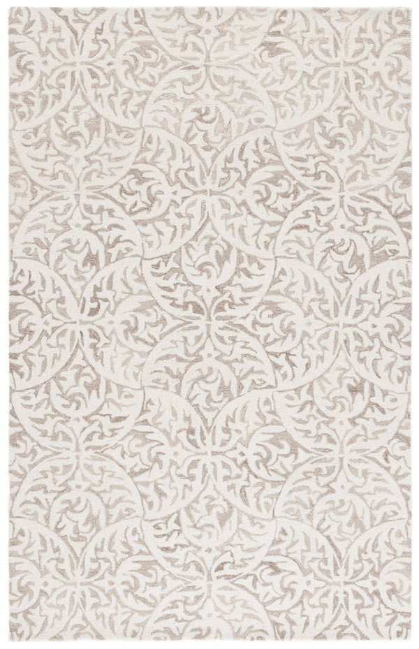 Safavieh Pine Hand-tufted Floral Runner Rug - Luxurious Wool Blend, Perfect For Hallways & Living Spaces Beige ,Ivory 85% Wool,15% Cotton Pne404b-5