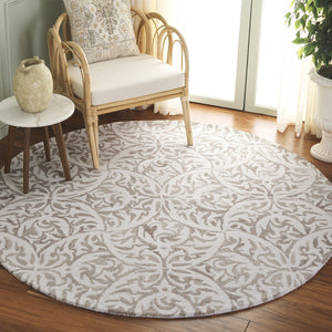 Safavieh Pine Hand-tufted Floral Runner Rug - Luxurious Wool Blend, Perfect For Hallways & Living Spaces Beige ,Ivory 85% Wool,15% Cotton Pne404b-6r