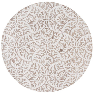 Safavieh Pine Hand Tufted Area Rug - Luxurious Floral Design For Elegant Home Décor, Crafted In India Beige ,Ivory 85% Wool,15% Cotton Pne404b-4