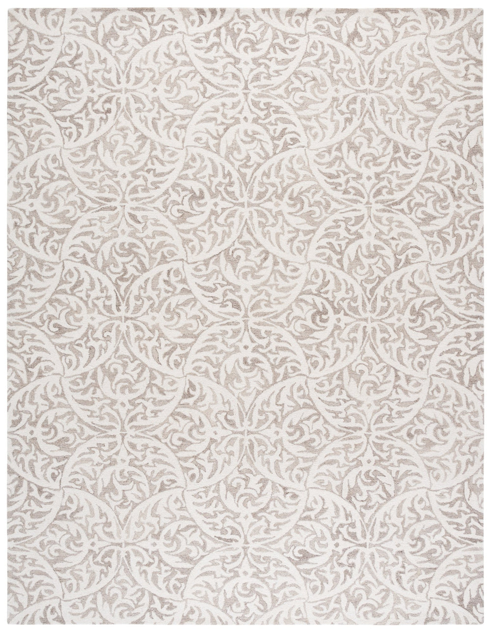 Safavieh Pine Hand-tufted Floral Runner Rug - Luxurious Wool Blend, Perfect For Hallways & Living Spaces Beige ,Ivory 85% Wool,15% Cotton Pne404b-8