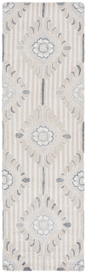 Safavieh Pine Elegant Floral Runner Rug – Luxurious Hand-tufted Design For Timeless Home Décor Appeal Beige ,Ivory 85% Wool,15% Cotton Pne405a-28