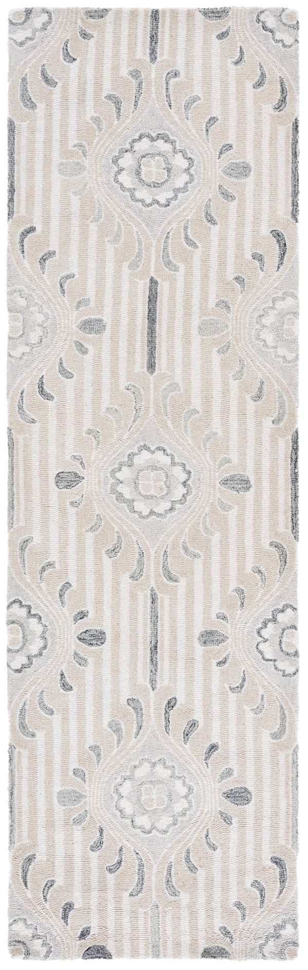 Safavieh Pine Elegant Floral Runner Rug – Luxurious Hand-tufted Design For Timeless Home Décor Appeal Beige ,Ivory 85% Wool,15% Cotton Pne405a-28