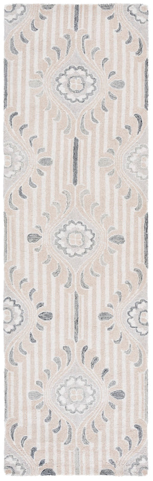 Safavieh Pine Hand-tufted Area Rug For Elegant Home Décor | Luxurious Wool & Cotton Blend With Floral Design Beige ,Ivory 85% Wool,15% Cotton Pne405a-6