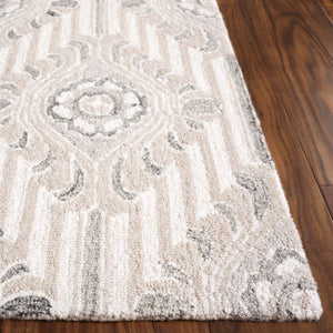 Safavieh Pine Elegant Floral Runner Rug – Luxurious Hand-tufted Design For Timeless Home Décor Appeal Beige ,Ivory 85% Wool,15% Cotton Pne405a-5