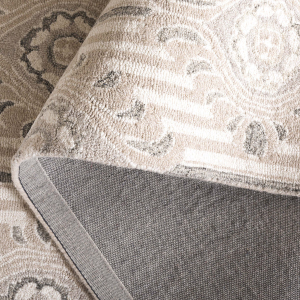 Safavieh Pine Elegant Floral Runner Rug – Luxurious Hand-tufted Design For Timeless Home Décor Appeal Beige ,Ivory 85% Wool,15% Cotton Pne405a-5