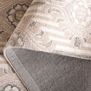 Safavieh Pine Hand-tufted Area Rug For Elegant Home Décor | Luxurious Wool & Cotton Blend With Floral Design Beige ,Ivory 85% Wool,15% Cotton Pne405a-6