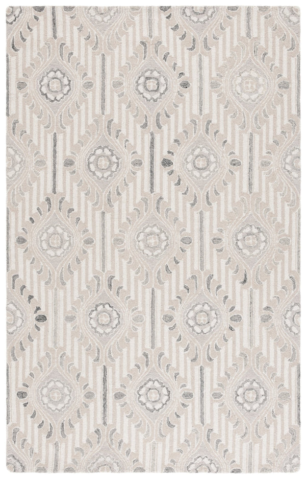 Safavieh Pine Elegant Floral Runner Rug – Luxurious Hand-tufted Design For Timeless Home Décor Appeal Beige ,Ivory 85% Wool,15% Cotton Pne405a-5