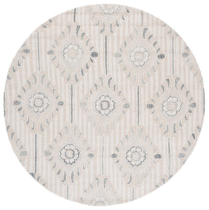 Safavieh Pine Hand-tufted Area Rug For Elegant Home Décor | Luxurious Wool & Cotton Blend With Floral Design Beige ,Ivory 85% Wool,15% Cotton Pne405a-6