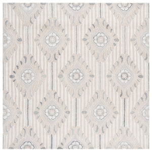 Safavieh Pine Elegant Floral Runner Rug – Luxurious Hand-tufted Design For Timeless Home Décor Appeal Beige ,Ivory 85% Wool,15% Cotton Pne405a-6sq