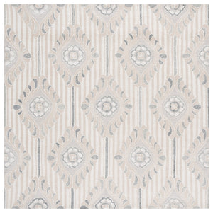 Safavieh Pine Hand-tufted Area Rug For Elegant Home Décor | Luxurious Wool & Cotton Blend With Floral Design Beige ,Ivory 85% Wool,15% Cotton Pne405a-6
