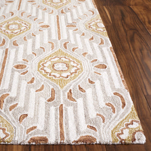 Safavieh Pine Elegant Floral Runner Rug – Luxurious Hand-tufted Design For Timeless Home Décor Appeal Beige ,Gold 85% Wool,15% Cotton Pne405d-5