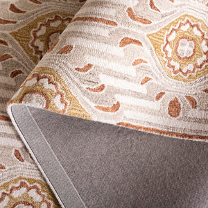 Safavieh Pine Hand-tufted Area Rug For Elegant Home Décor | Luxurious Wool & Cotton Blend With Floral Design Beige ,Gold 85% Wool,15% Cotton Pne405d-6