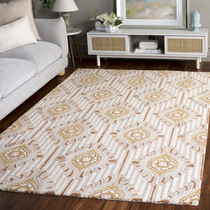 Safavieh Pine Elegant Floral Runner Rug – Luxurious Hand-tufted Design For Timeless Home Décor Appeal Beige ,Gold 85% Wool,15% Cotton Pne405d-5