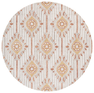 Safavieh Pine Hand-tufted Area Rug For Elegant Home Décor | Luxurious Wool & Cotton Blend With Floral Design Beige ,Gold 85% Wool,15% Cotton Pne405d-6