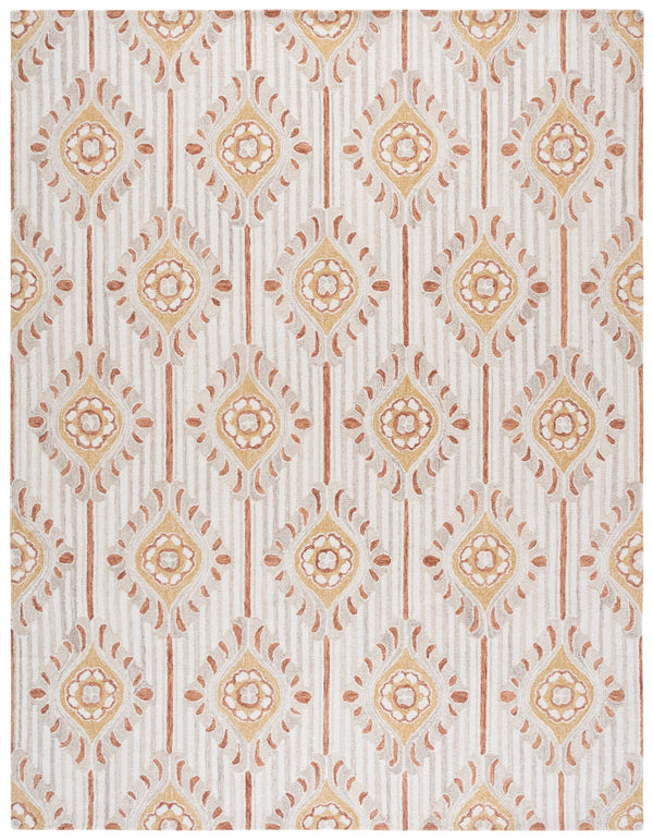 Safavieh Pine Elegant Floral Runner Rug – Luxurious Hand-tufted Design For Timeless Home Décor Appeal Beige ,Gold 85% Wool,15% Cotton Pne405d-8