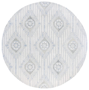Safavieh Pine Elegant Floral Runner Rug – Luxurious Hand-tufted Design For Timeless Home Décor Appeal Light Grey ,Blue 85% Wool,15% Cotton Pne405f-6r