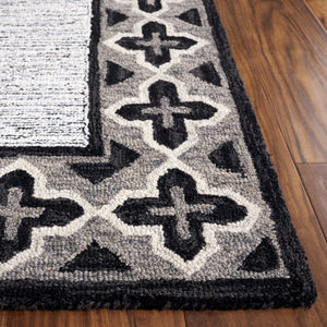Safavieh Pine Hand-tufted Runner Rug - Luxurious Wool Design To Elevate Your Modern Home Decor Today! Charcoal ,Ivory Wool Pile Pne501h-5