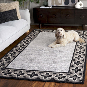 Safavieh Pine Hand-tufted Runner Rug - Luxurious Wool Design To Elevate Your Modern Home Decor Today! Charcoal ,Ivory Wool Pile Pne501h-5