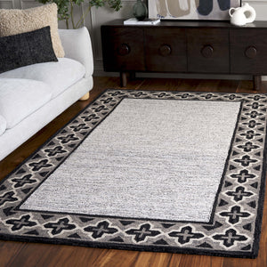 Safavieh Pine Hand-tufted Runner Rug - Luxurious Wool Design To Elevate Your Modern Home Decor Today! Charcoal ,Ivory Wool Pile Pne501h-5