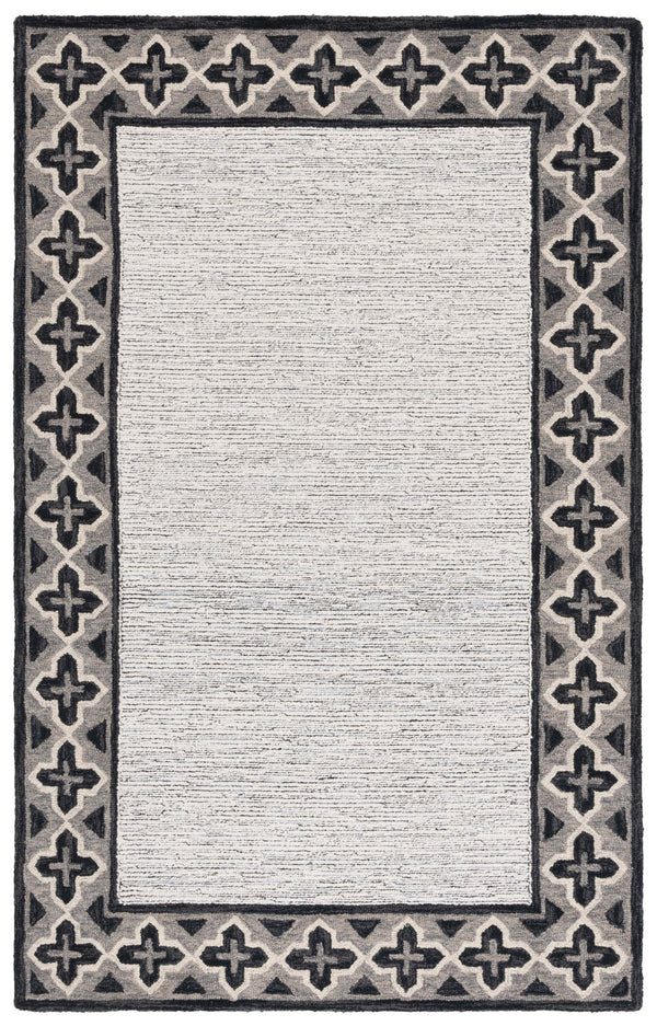 Safavieh Pine Hand-tufted Runner Rug - Luxurious Wool Design To Elevate Your Modern Home Decor Today! Charcoal ,Ivory Wool Pile Pne501h-5