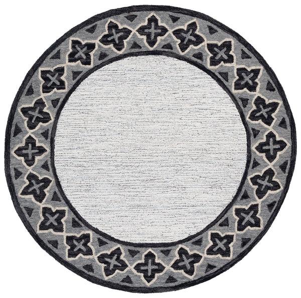 Safavieh Pine Hand-tufted Runner Rug - Luxurious Wool Design To Elevate Your Modern Home Decor Today! Charcoal ,Ivory Wool Pile Pne501h-6r