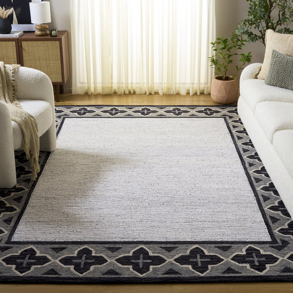 Safavieh Pine Hand-tufted Runner Rug - Luxurious Wool Design To Elevate Your Modern Home Decor Today! Charcoal ,Ivory Wool Pile Pne501h-8