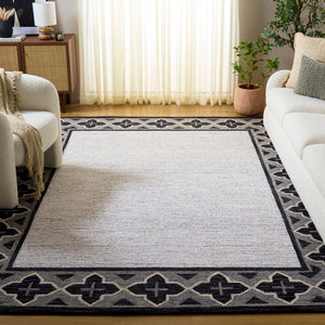 Safavieh Pine Modern Hand-tufted Area Rug - Luxurious Wool Accent For Trendy Home Decor And Style Charcoal ,Ivory Wool Pile Pne501h-6sq