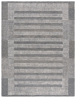 Safavieh Pine Hand-Tufted Grey Ivory Wool Rug With Subtle Geometric Motif — Durable, Plush Low-Profile Design 6'-0" x 6'-0" PNE502F-6SQ