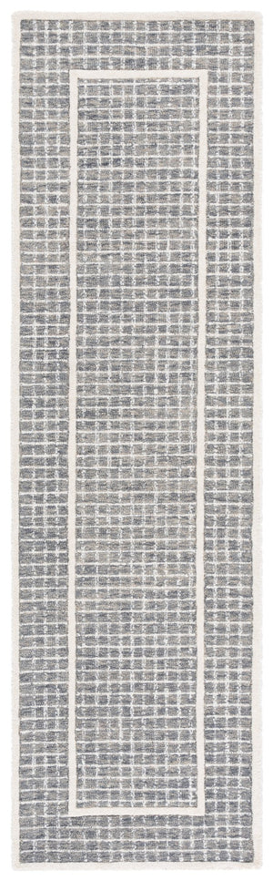 Safavieh Pine Area Rug - Hand-tufted Luxury Wool Runner For Modern Home Decor In Stylish Neutral Tones Grey ,Ivory Wool Pile Pne503f-28