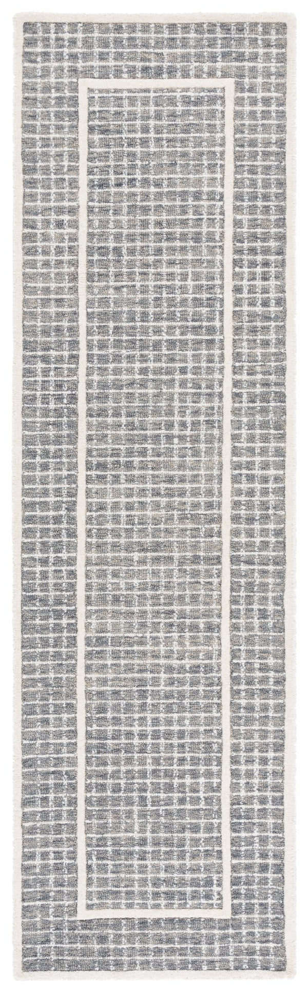 Safavieh Pine Area Rug - Hand-tufted Luxury Wool Runner For Modern Home Decor In Stylish Neutral Tones Grey ,Ivory Wool Pile Pne503f-28