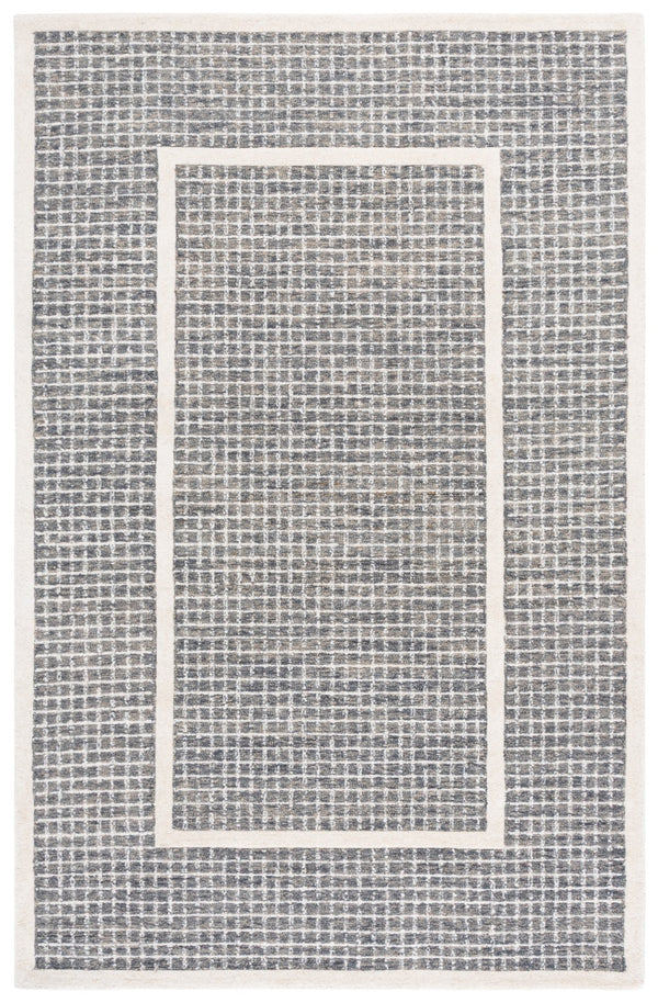 Safavieh Pine Elegant Hand-tufted Area Rug - Luxurious Wool Pile For Comfort, Style, And Everyday Use Grey ,Ivory Wool Pile Pne503f-4