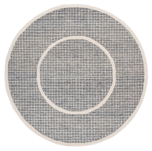 Safavieh Pine Area Rug - Hand-tufted Luxury Wool Runner For Modern Home Decor In Stylish Neutral Tones Grey ,Ivory Wool Pile Pne503f-6r