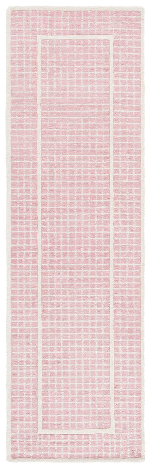 Safavieh Pine Area Rug - Hand-tufted Luxury Wool Runner For Modern Home Decor In Stylish Neutral Tones Pink ,Ivory Wool Pile Pne503u-28