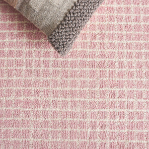 Safavieh Pine Area Rug - Hand-tufted Luxury Wool Runner For Modern Home Decor In Stylish Neutral Tones Pink ,Ivory Wool Pile Pne503u-5