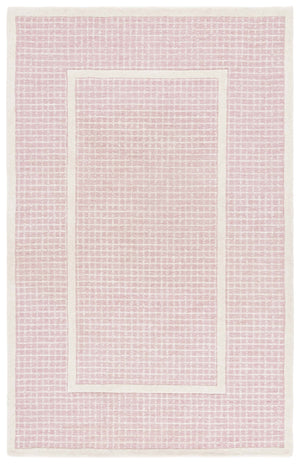 Safavieh Pine Area Rug - Hand-tufted Luxury Wool Runner For Modern Home Decor In Stylish Neutral Tones Pink ,Ivory Wool Pile Pne503u-5