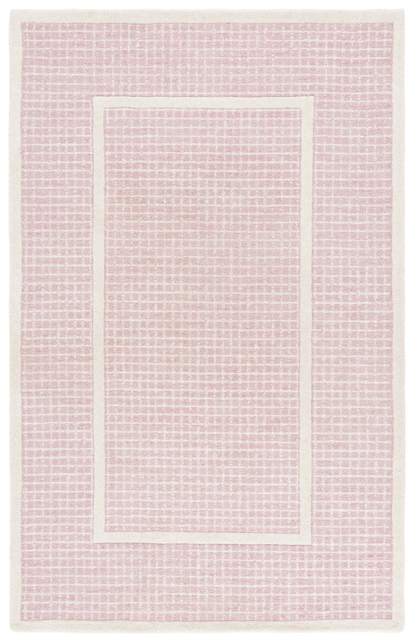 Safavieh Pine Area Rug - Hand-tufted Luxury Wool Runner For Modern Home Decor In Stylish Neutral Tones Pink ,Ivory Wool Pile Pne503u-5